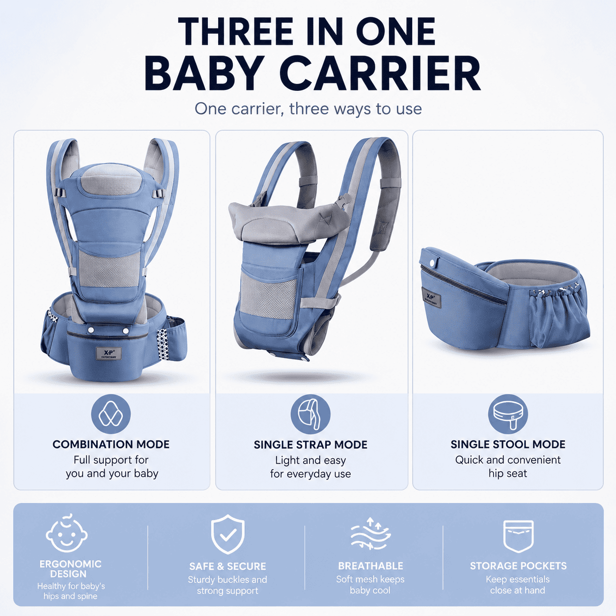 Mom-Easy™ Ergonomic Baby Carrier