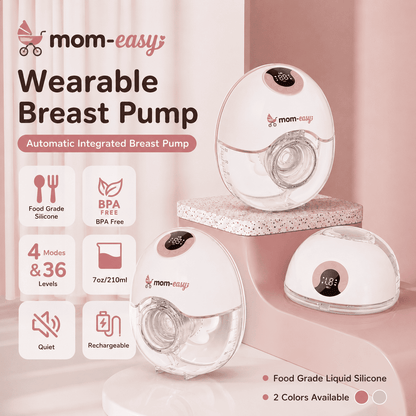 Mom-Easy™ Smart Wearable Breast Pump — 4 Modes & 36 Levels